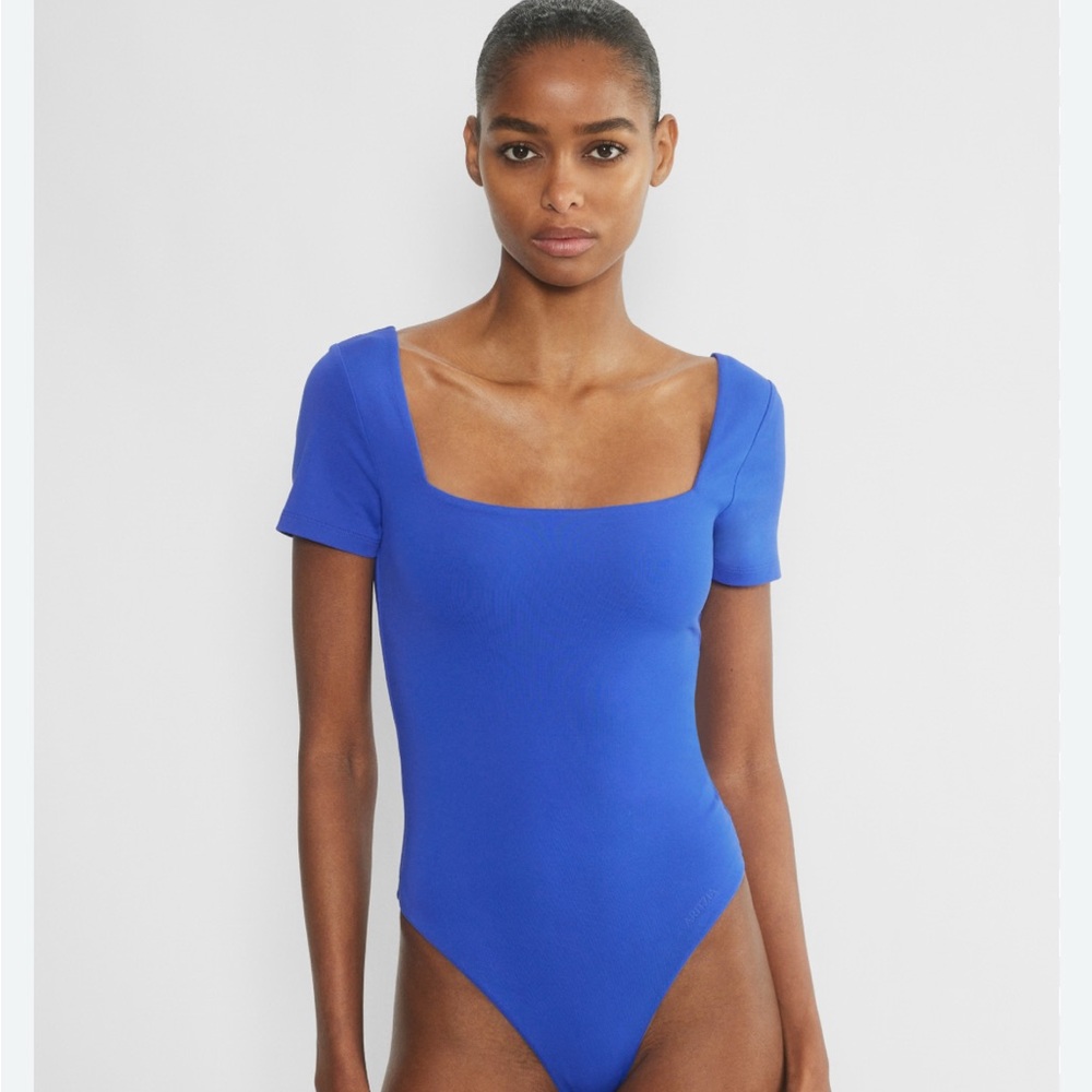 Aritzia Jazz Blue Contour Bodysuit
